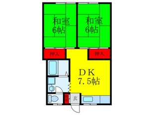 ゆたか荘の物件間取画像